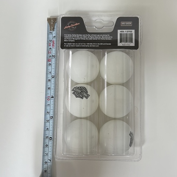 Harley-Davidson Table Tennis ping Pong 6 Ball Set - HDL-13705 - Picture 3 of 3